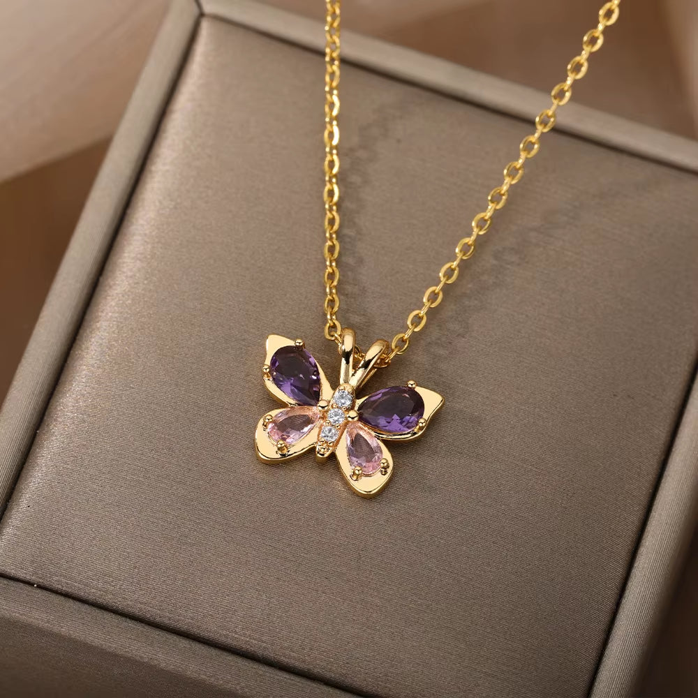 Collar Mariposa de Oro