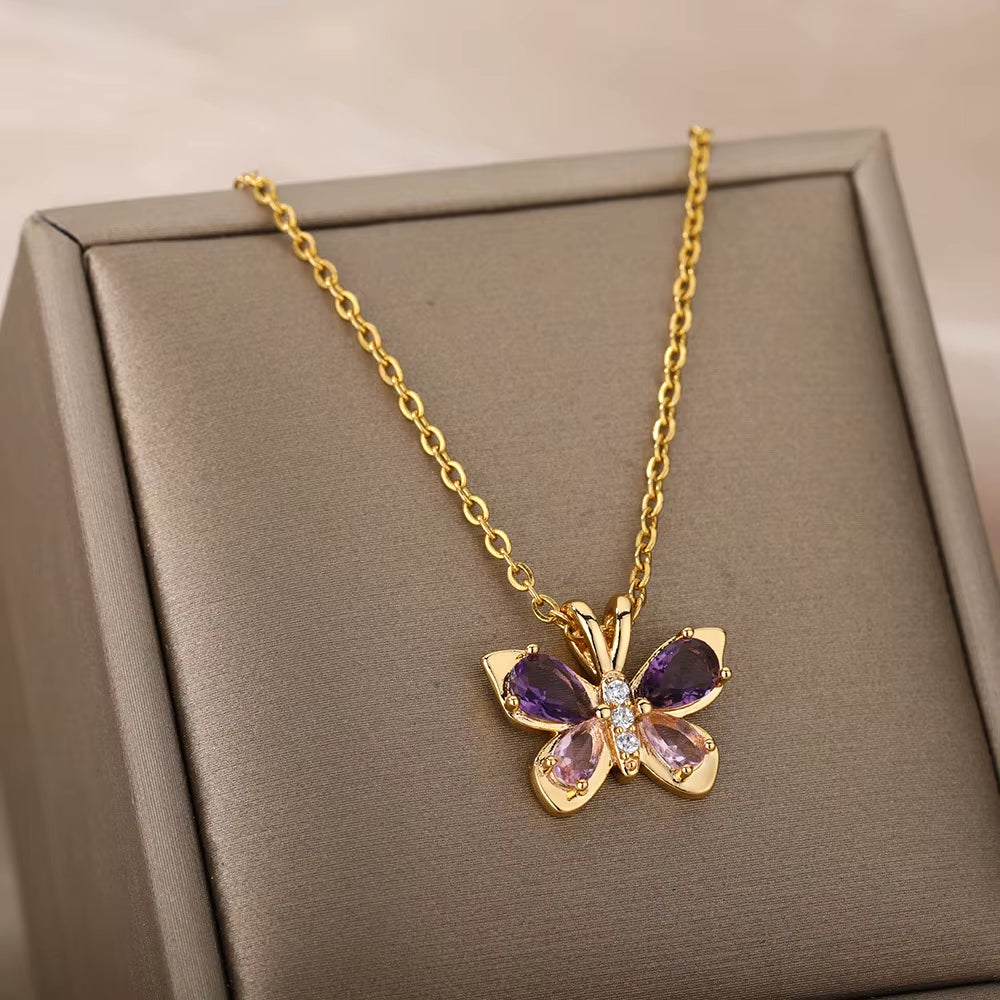 Collar Mariposa de Oro
