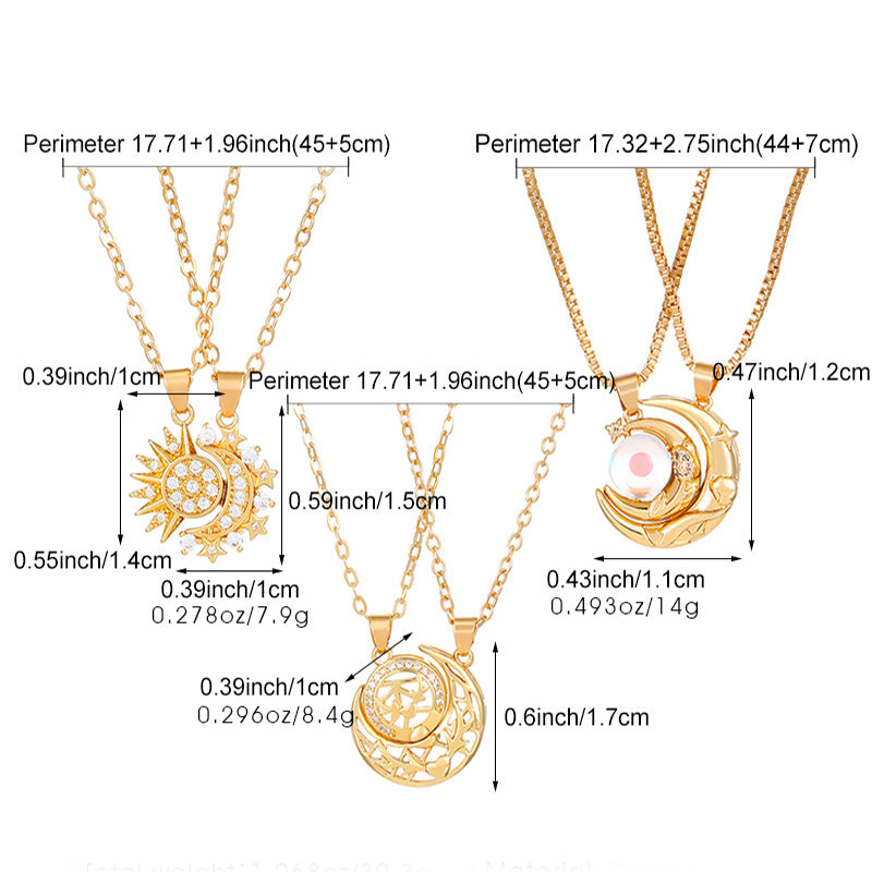 Collares de Pareja Sol y Luna