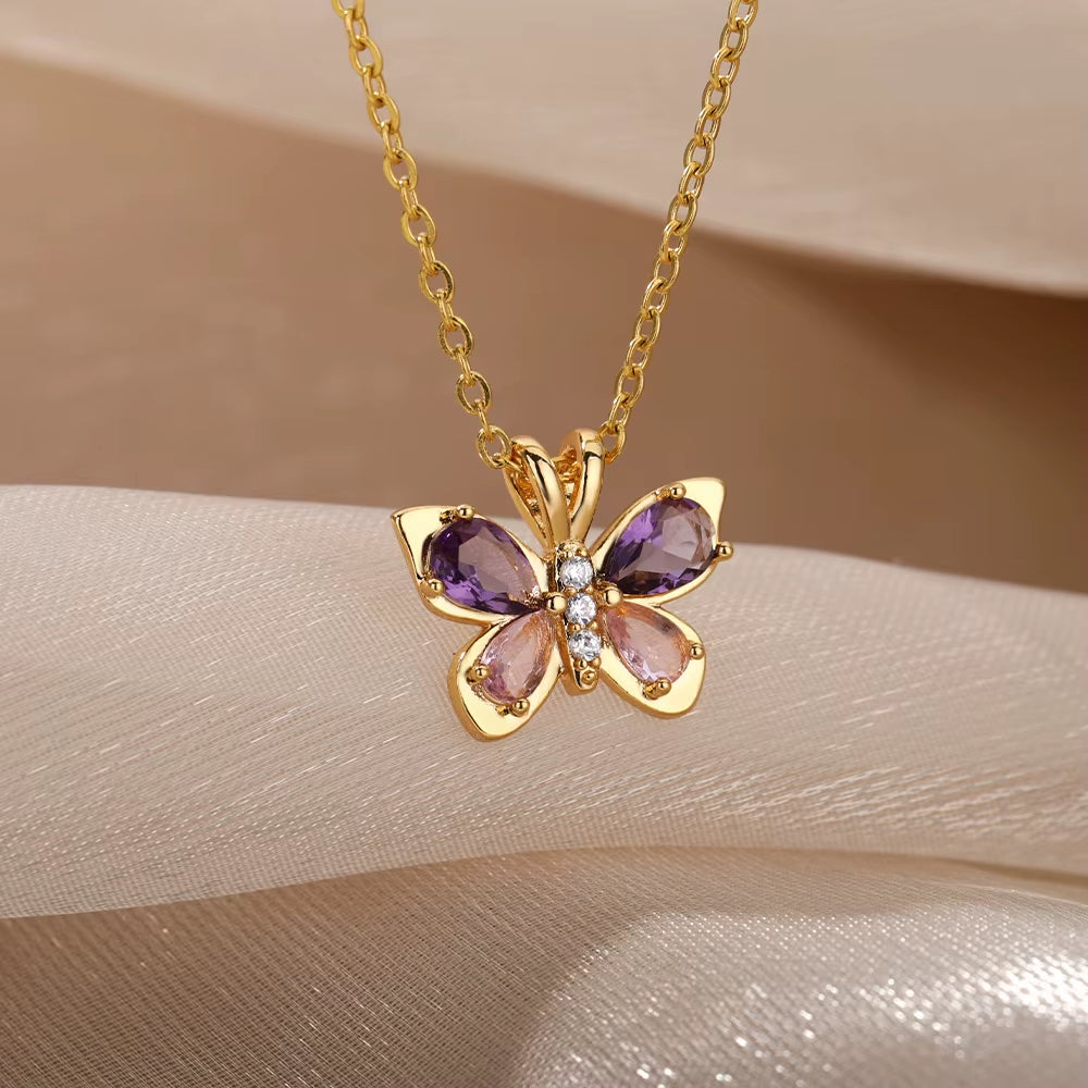 Collar Mariposa de Oro