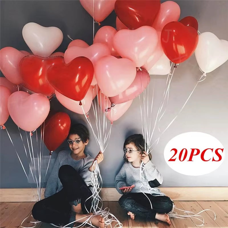 Globos de Corazones 20Pcs