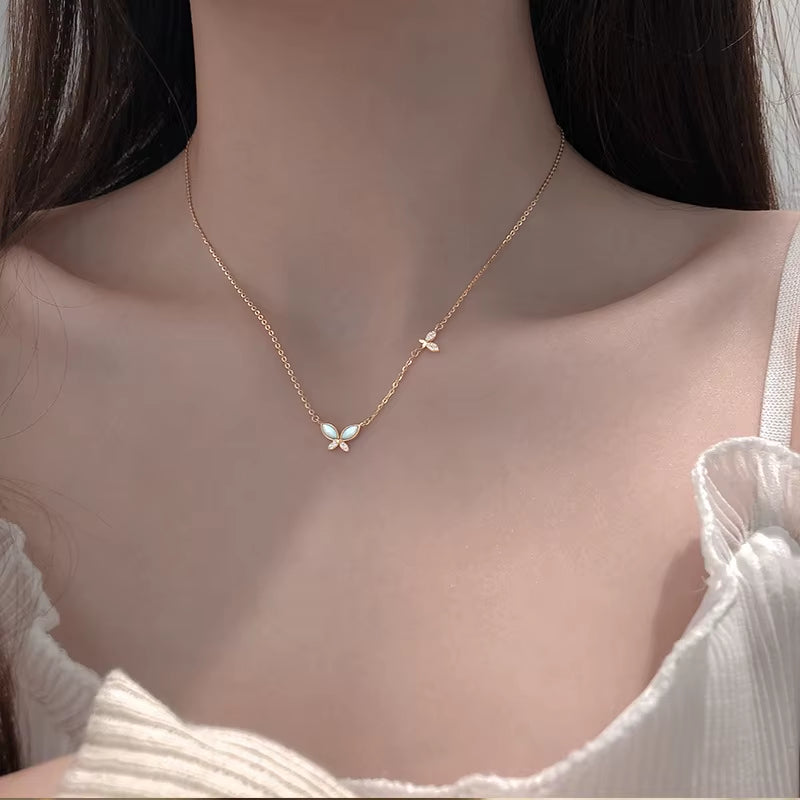 Collar Mariposa / Plata / Oro