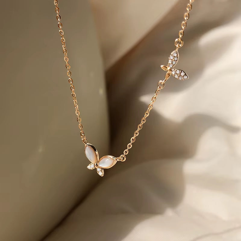 Collar Mariposa / Plata / Oro